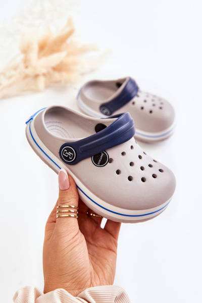 Chaussons confortables pour enfants Cracks Grey Colly