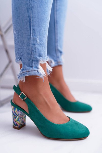 Sergio Leone SK788 Green Lati moteriški Galanter Stiletto siurbliai