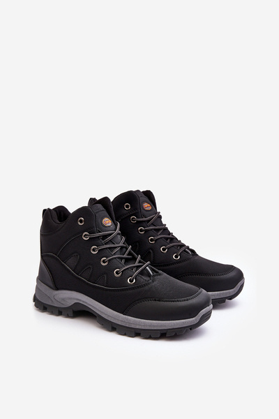 Chaussures de trekking classiques pour hommes noires Gometti