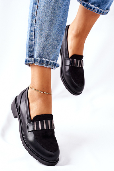 Damen-Halbschuhe Schwarz Montius