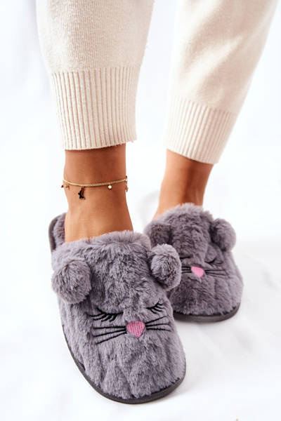 Mouse moale mouse cu urechi gri Luise