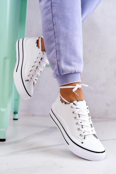Baskets Nouées Pour Femme Blanc Menifee