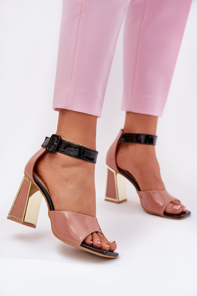 Sandales Pour Femmes Laquées À Talons Vinceza 20266 Roses