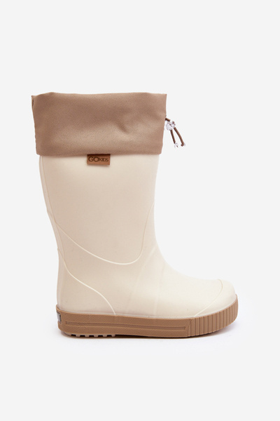 Vaikiški Wellington batai su apykakle Wave Gokids 979 Beige