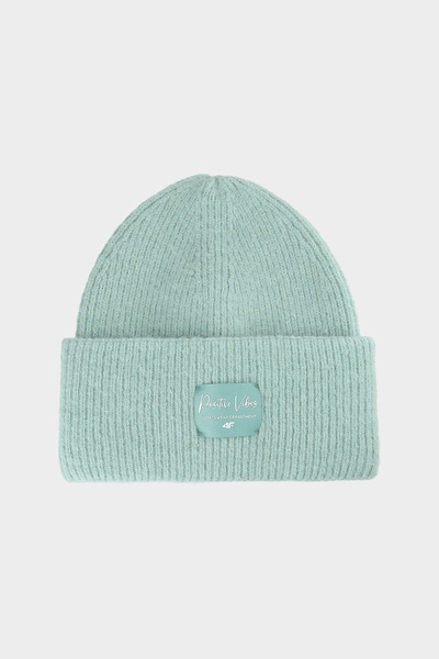 Lány téli sapka 4F 4FJWAW24ACAPF415-47S menta