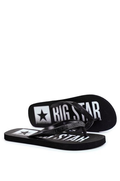 Diapozitivele pentru bărbați Flip Flops Big Star Black FF274A470