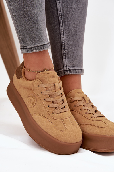 Női platform cipő Panterka Big Star SS274762 Camel