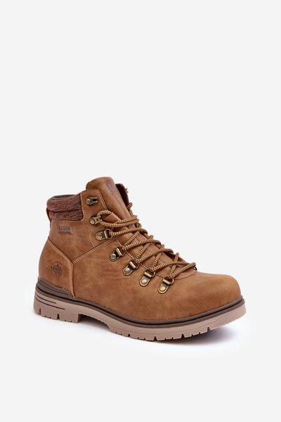 Herren Trekking Lederstiefel Braun Trivilla