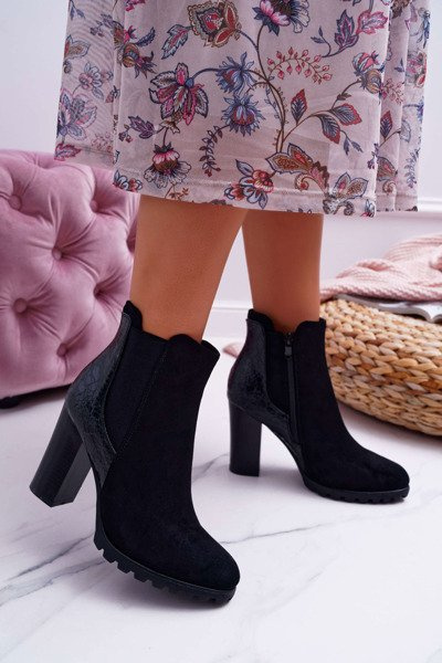 Bottes à talons pour femmes noires Mondego
