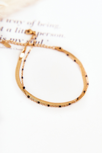 Bracelet Double Jambe Femme Or