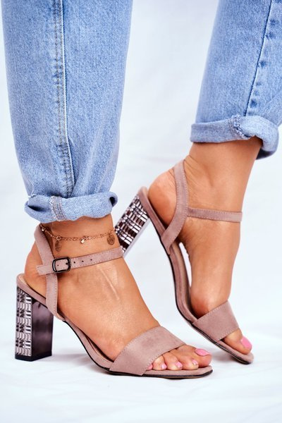 Sandales À Talon Femme Rose Barski Baskila