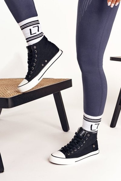 Baskets hautes femme Big Star DD274330 noir