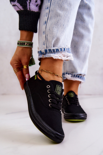 Adidaje pentru femei ușoare Big Star JJ274261 Negru