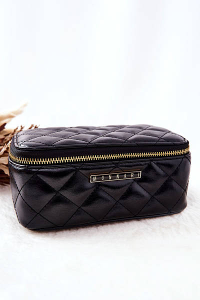 Gesteppte Kosmetiktasche Monnari CSM0030-020 Schwarz