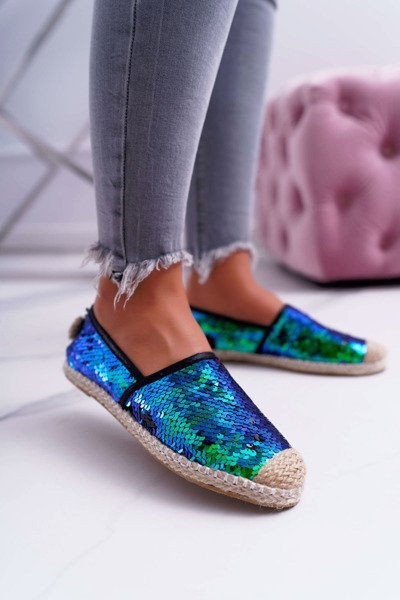 Moteriški Lu Boo Espadrilles žali blizgučiai