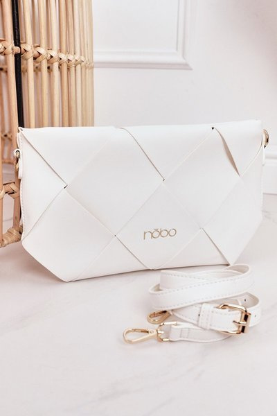 Pochette avec bandoulière amovible NOBO NBAG-K1260 Blanc
