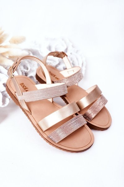 Kinder-Glitzer-Sandalen Rosa-Gold Natalie