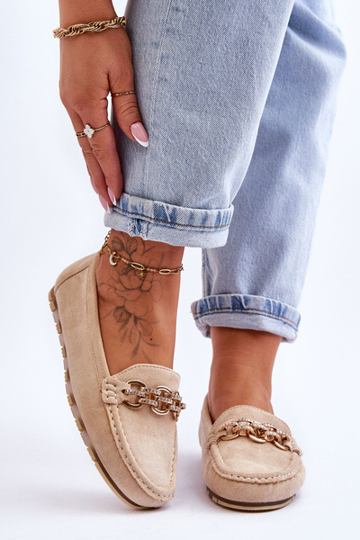 Damen Wildleder Loafer Beige Sorento