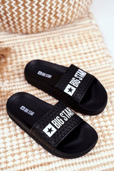 Big Star Kinder Flip Flops Schwarz Gesteppt GG374800