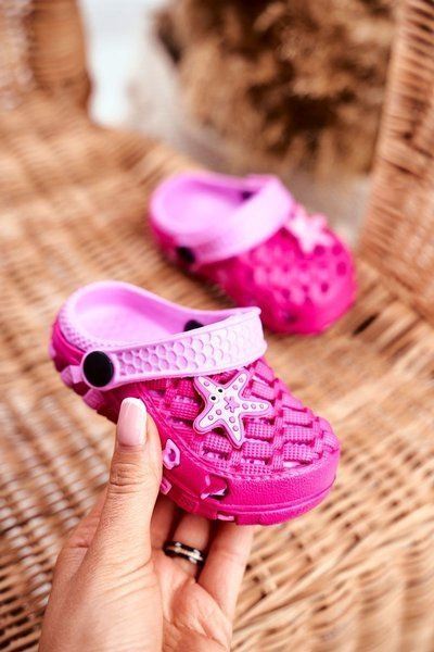Children's Foam Slides Pink Starfish