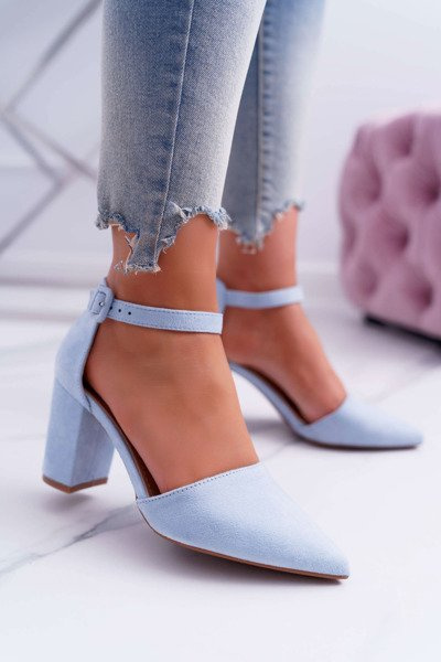 Damen Stiletto-Pumps Blau MadamStyle