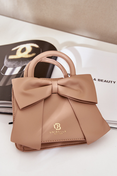 Petit Sac Avec Nœud Beige Foncé Nesehe