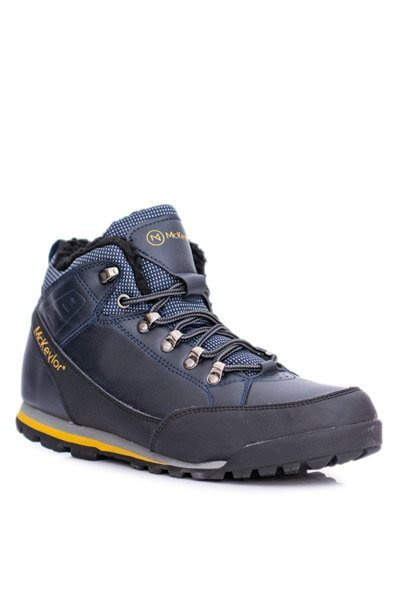 Bottes de trekking pour hommes bleu marine isolées avec polaire Reflex