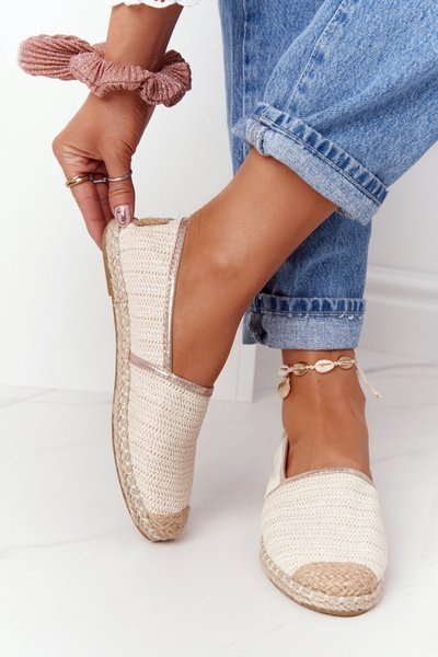 Espadrilles szalmatalp Lu Boo Ecru