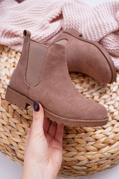 Bottes à Talons Plats pour Jeunes Kaki Mergolo