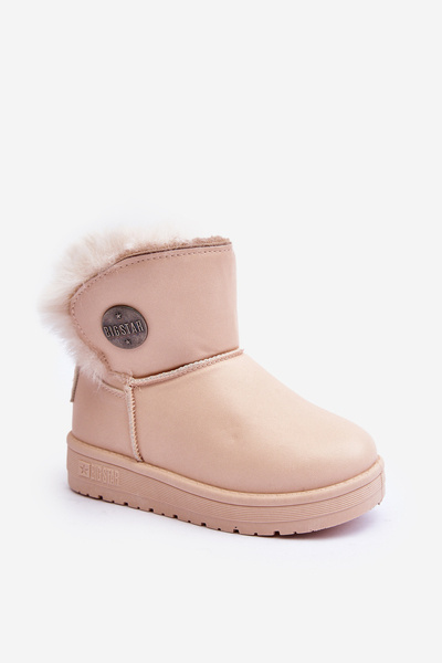Bottes de neige pour enfants rembourrées avec fourrure Beige Big Star MM374084