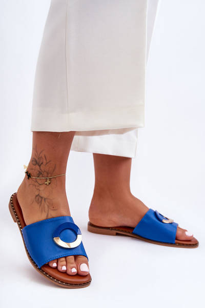 Damen Schuhe Mit Verzierung Blau Sherry