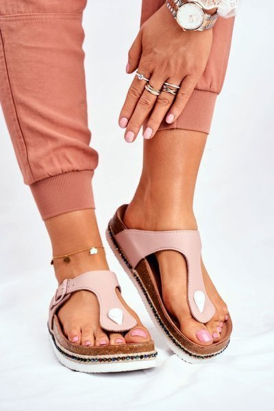 Damen Big Star Flip Flops Rosa FF274636