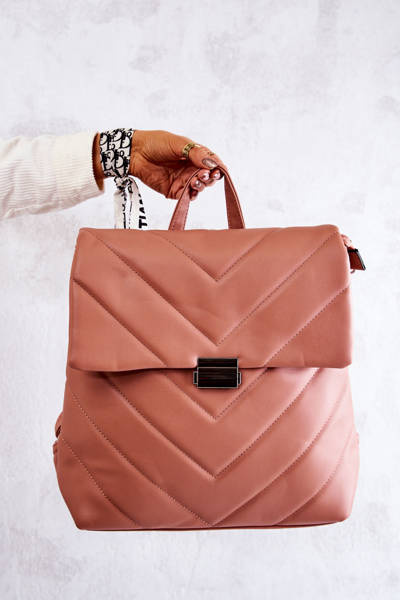Pink Gwendie nagy steppelt bőr hátizsák