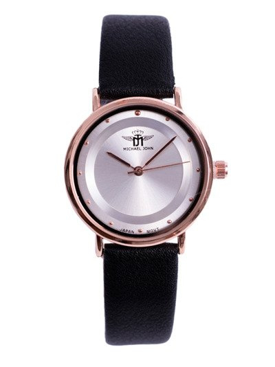 Women's Watch Michael John Paule Black White Dial