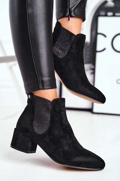 Women's Boots On Heel Black Tersavolle