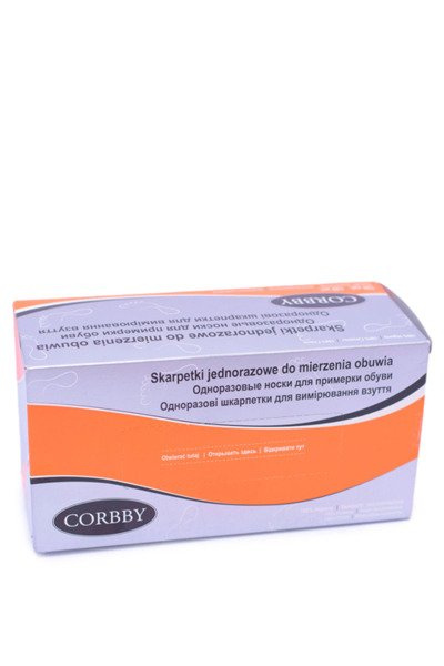 Eldobható cipőmérő zokni 120 db Corbby