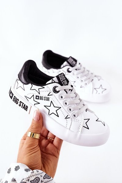 Kinder-Tennisschuhe aus Leder BIG STAR II374001 Weiß