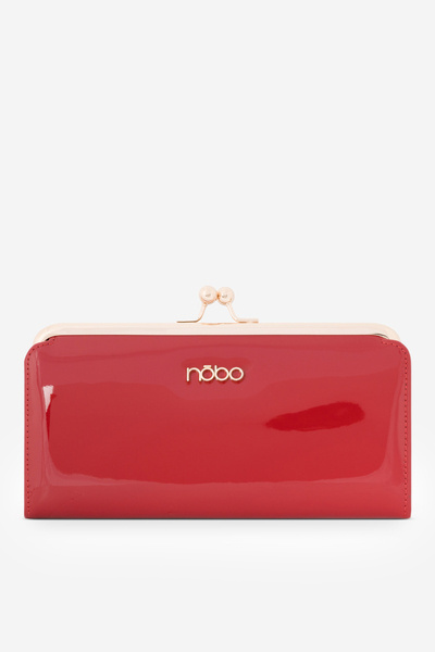 Portefeuille Femme Laqué Grand Nobo NPUR-LR0061-C005 Rouge