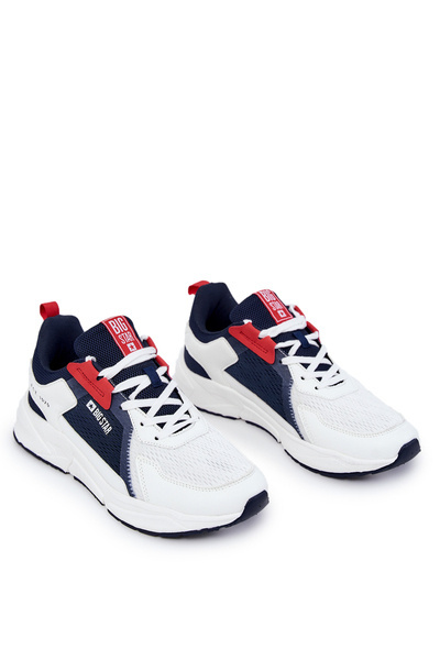 Herren Sportschuhe Sneakers Big Star JJ174399 Weiß und Marineblau
