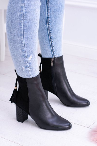 Bottes à talons aiguilles noires pour femmes Laura Messi 1821