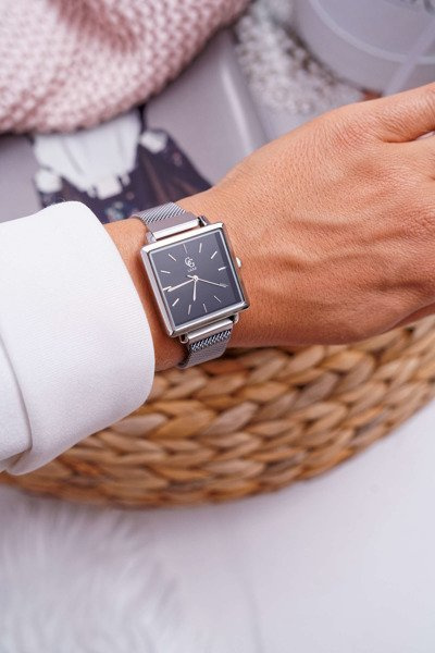 Női karóra GG Luxe ezüst fekete számlappal Terroso