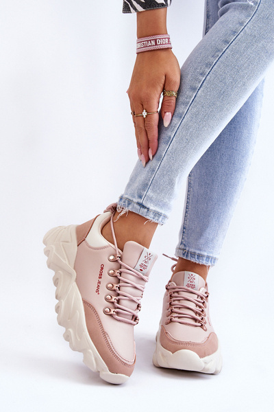 Baskets pour femmes sur la plateforme Cross Jeans KK2R4072C Nude