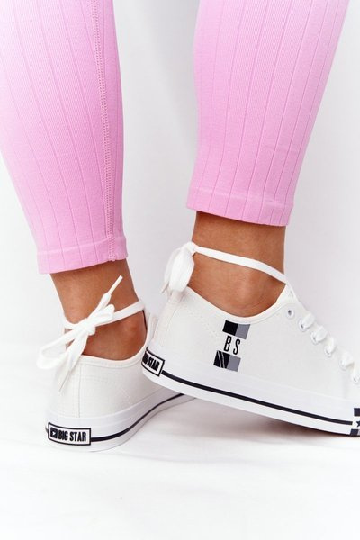 Klassische Damen BIG STAR Sneakers HH274109 Weiß