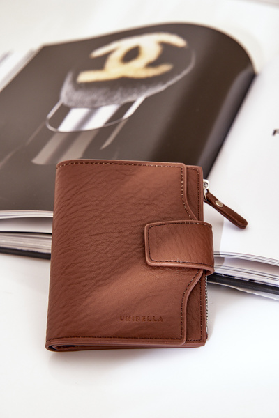 Portefeuille Femme en Cuir Écologique Marron Jezorea