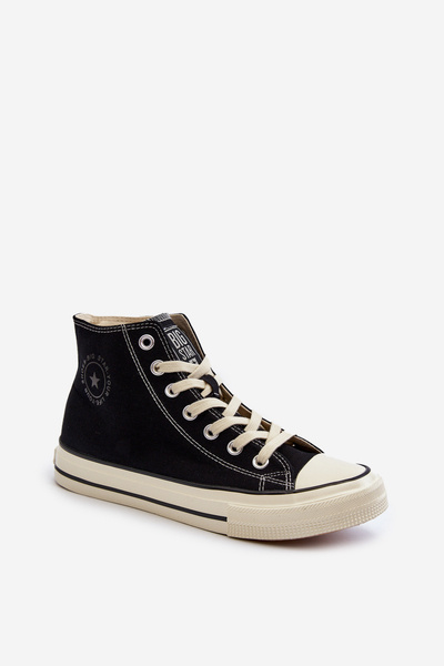 Hohe Herren-Sneaker Big Star NN174109 Schwarz