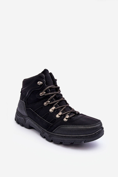 Chaussures de trekking rembourrées pour hommes Black Cowder