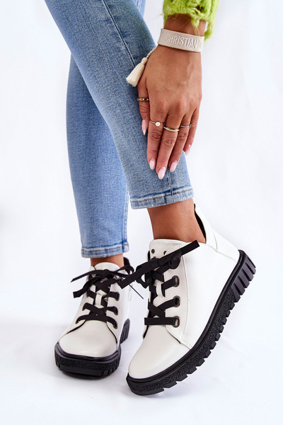 Lederschuhe Sergio Leone PB210 Weiß