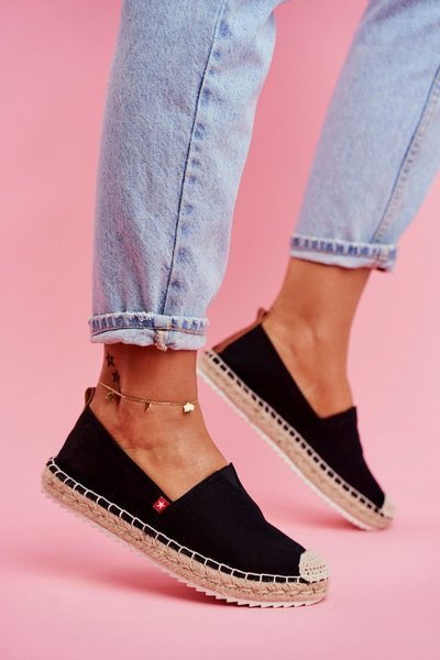 Női espadrillák Big Star fekete FF274A498