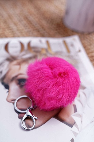 Large Keyring Handbag Pendant Fuchsia