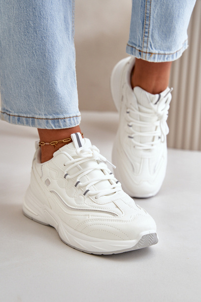 Pantofi Sport Eco Piele Albă Verilisse